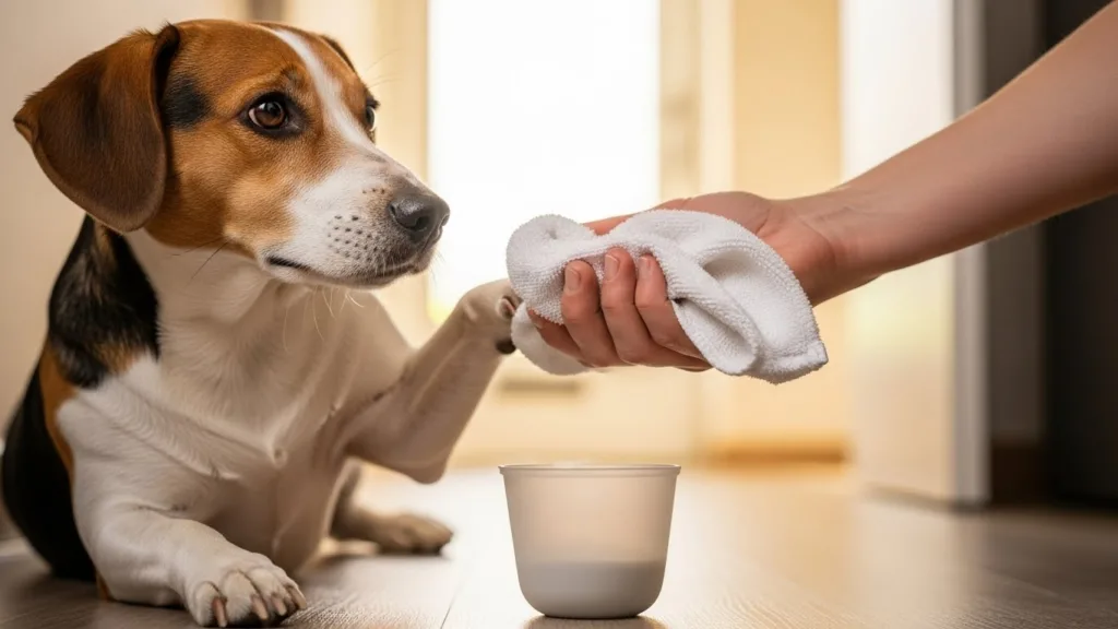 Cómo limpiar las patas del perro al volver del paseo: El ritual de entrada Cómo limpiar las patas del perro