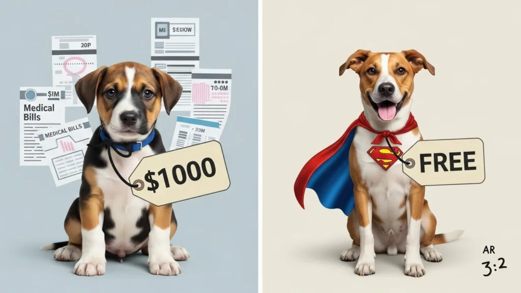 Comparativa de costos entre comprar un perro de raza y adoptar un mestizo