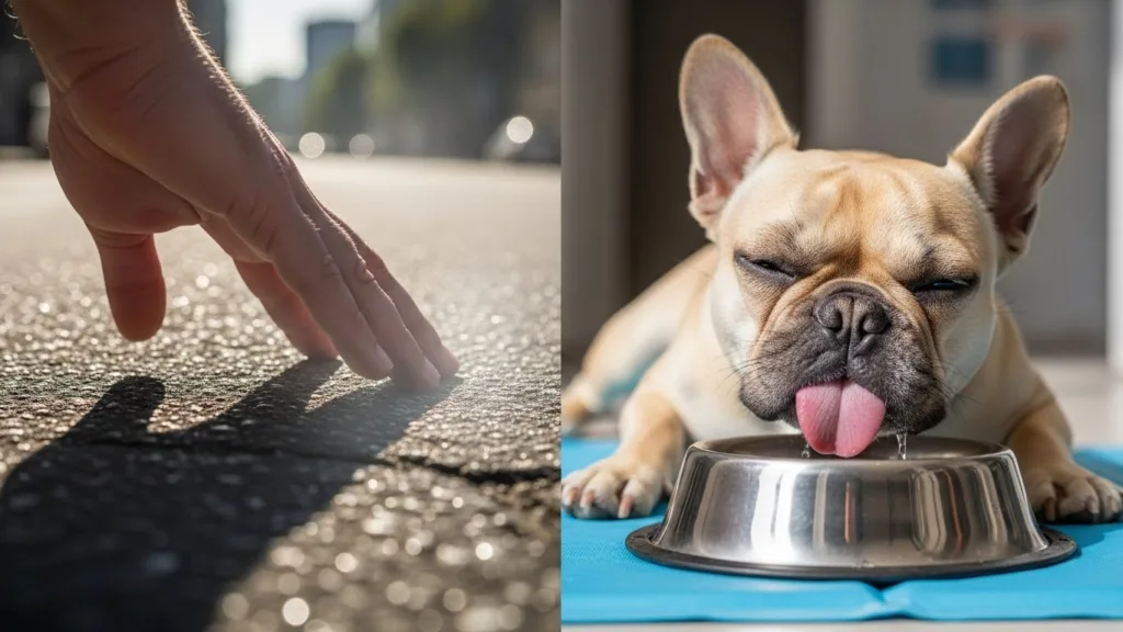 Prevención del golpe de calor en perros: prueba del asfalto y manta refrigerante